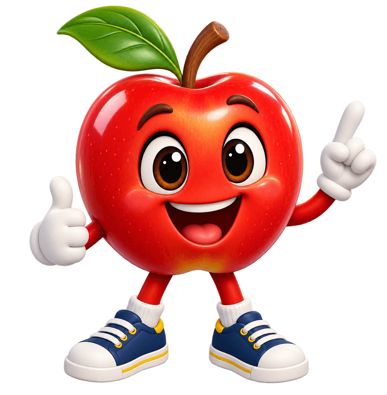 912 Playground’s friendly apple mascot