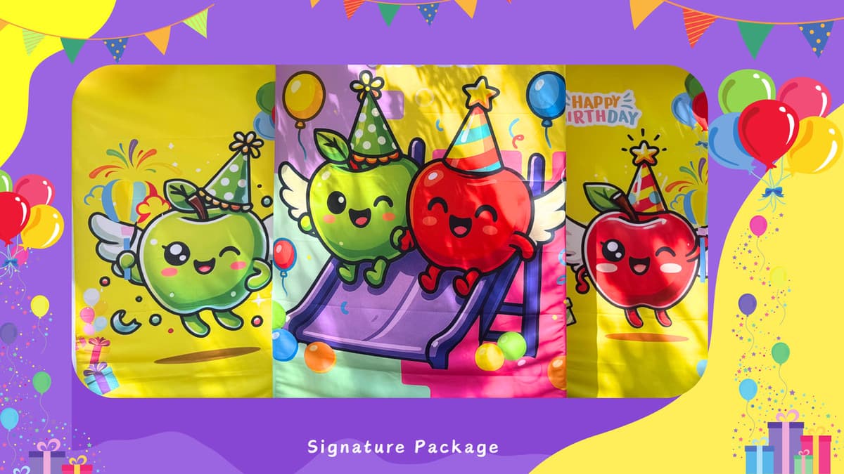 912 Playground Signature birthday party theme