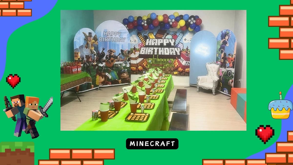 Minecraft birthday party theme