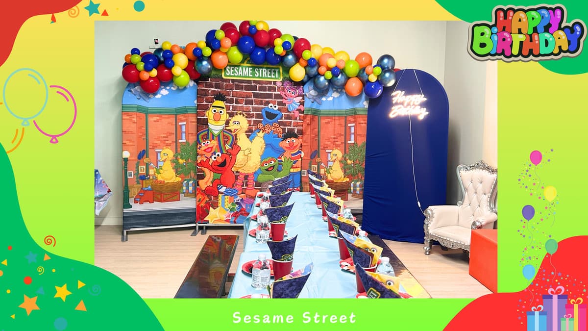 Sesame Street birthday party theme