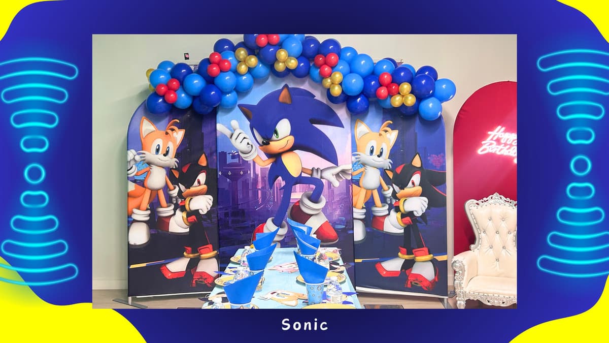 Sonic birthday party theme