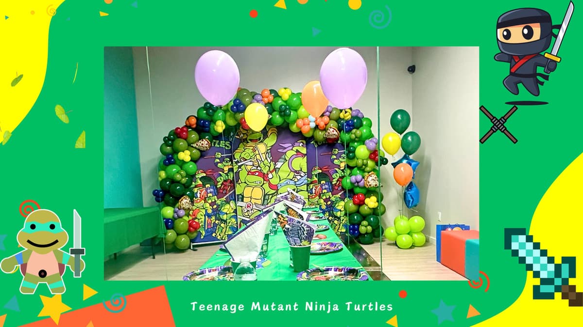 Teenage Mutant Ninja Turtles birthday party theme