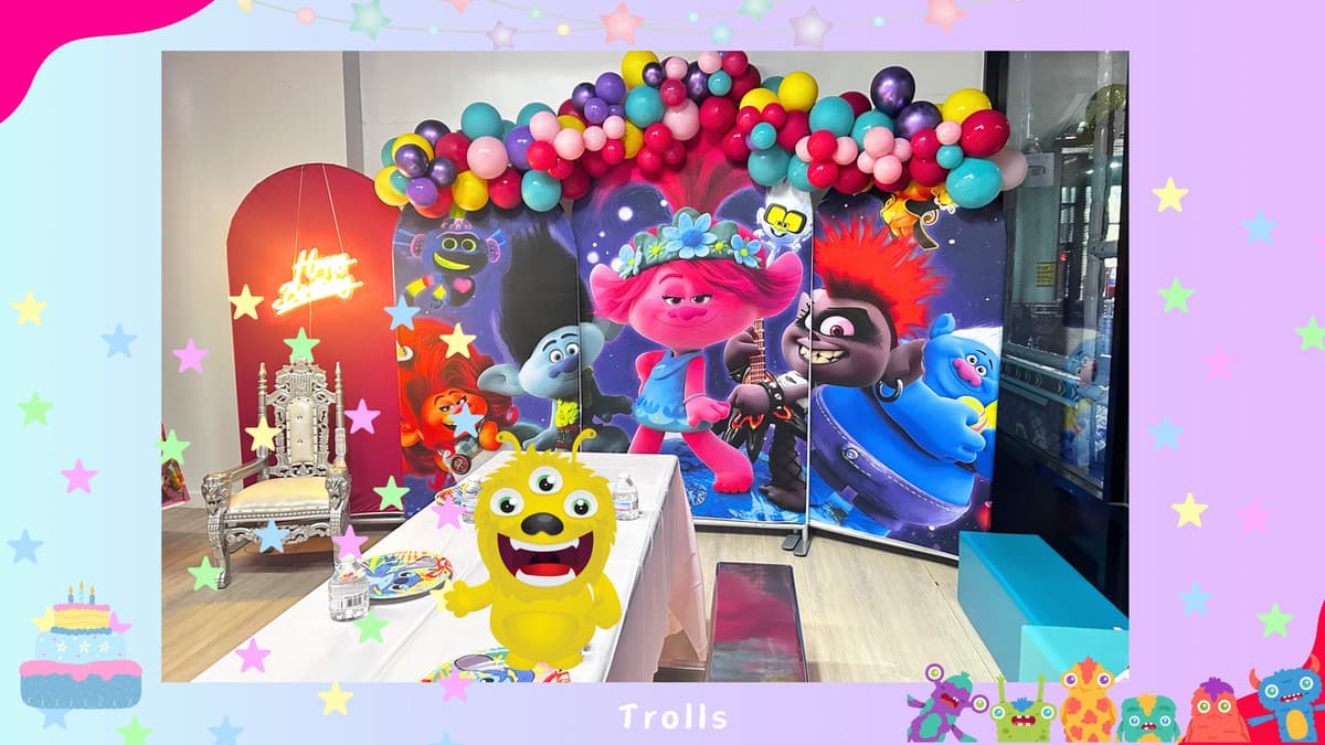 Trolls birthday party theme